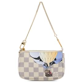 Louis Vuitton White Damier Azur Illustre Mini Pochette Accessoires