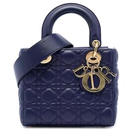 Dior Blue Small Lambskin Cannage My ABCDior Lady Dior