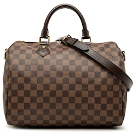 Louis Vuitton Brown Damier Ebene Speedy Bandouliere 30
