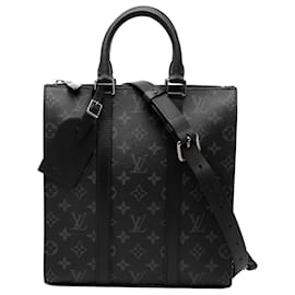 Louis Vuitton Black Monogram Eclipse Sac Plat