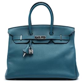 Hermès Blue Togo Birkin Retourne 35