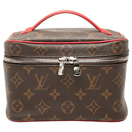 Louis Vuitton Brown Monogram Macassar Nice Mini Vanity Case