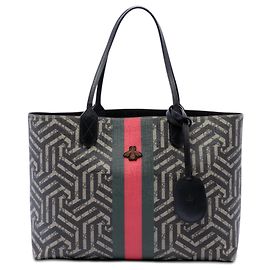 Borsa Tote Gucci Beige GG Supreme Caleido Web