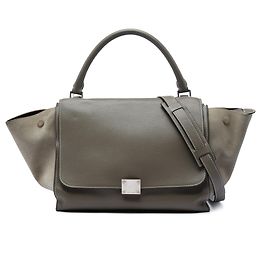 Céline Borsa Trapeze Celine Medium in vitello e camoscio marrone