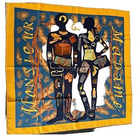 Hermès Carré di seta Monsieur et Madame