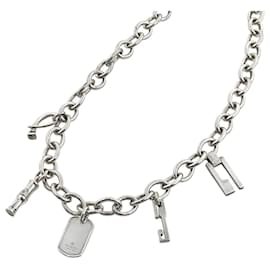 Collana Gucci placcata in argento con ciondoli