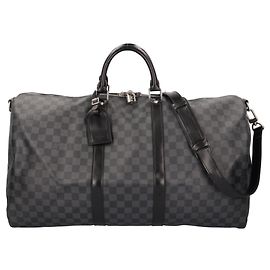 Louis Vuitton Keepall 55 Bandoulière Damier Graphite Boston Bag