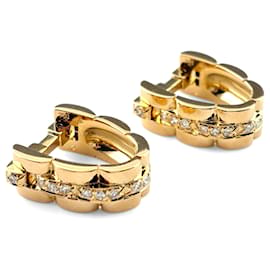 Abotoaduras Cartier Maillon Panthère em ouro amarelo 18K com diamantes