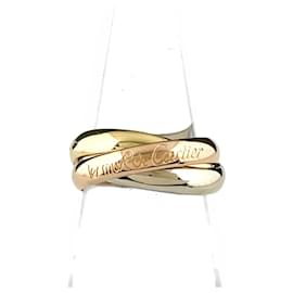 Anello Cartier Trinity in oro 18K rosa bianco e giallo