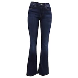 Frame Denim Frame ausgestellte Jeans aus dunkelblauer Baumwolle
