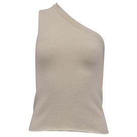 Autre Marque Extreme Cashmere X n°108 One-Shoulder Top aus cremefarbenem Kaschmir