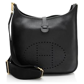 Hermès Borsa a tracolla Hermes Taurillon Clemence Evelyne III PM