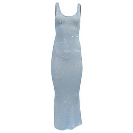 Autre Marque Vestido maxi de lentejuelas Asta Resort Ana en poliéster azul