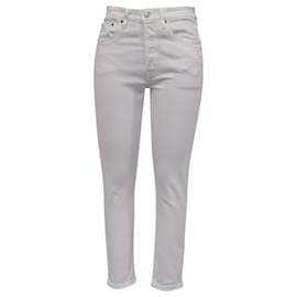 Vaqueros Levi's Slim-Fit Cropped en algodón blanco