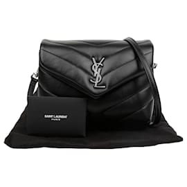 Saint Laurent Borsa Loulou Toy Matelassé Nera
