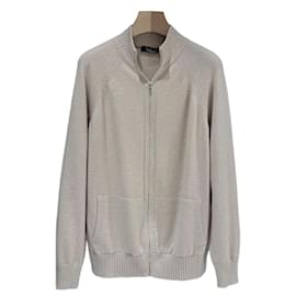 Baby-Kaschmir Strickpullover mit Reißverschluss, Ivory - Loro Piana