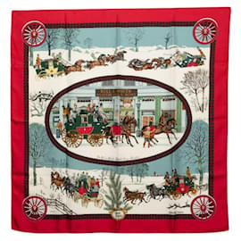 Hermes Carre 90 Winter Post Coach Scarf - Hermès