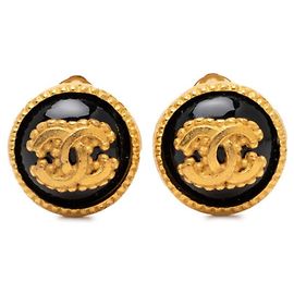 Pendientes de clip Chanel Vintage Coco Mark