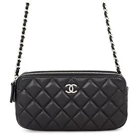 Chanel Schwarzes Chain Wallet