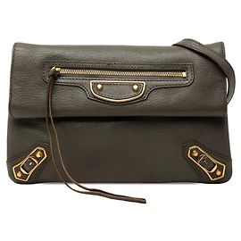 Borsa a tracolla Balenciaga Classic Metallic Envelope