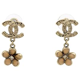 Orecchini a lobo Chanel placcati in oro