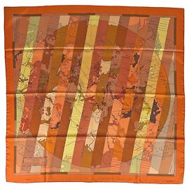 Hermès Hermes Carre 90 LE MONDE EST VASTE Schal