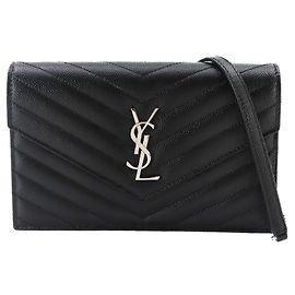 Saint Laurent Cassandre Envelope Kettenportemonnaie