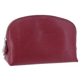 LOUIS VUITTON Epi Pochette Cosmetic PM Cosmetic Fuchsia M40641 LV Auth 193400
