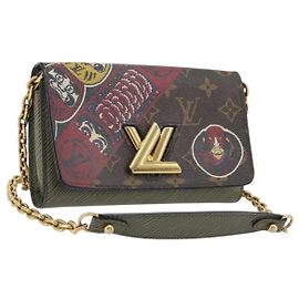 Borsa a tracolla LOUIS VUITTON Monogram Kabuki Twist MM LV Auth 167444A