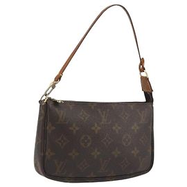 LOUIS VUITTON Monogram Pochette Accessoires Pouch M51980 LV Auth BA14577
