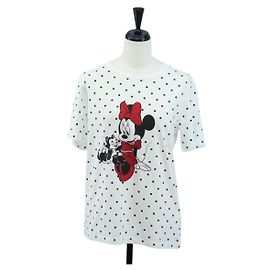 Kate Spade Disney Kurzarm T-Shirt aus Baumwolle Weiß Rosa Auth 192889M