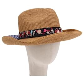Cappello PRADA Paglia Marrone Auth BA14694M - Prada