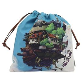 LOEWE Studio Ghibli Howl's Moving Castle Pouch Nylon Blue Auth 167480M