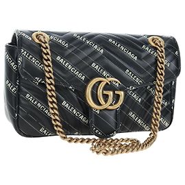 Borsa GUCCI GG Marmont The Hacker Project Balenciaga Collaboration Auth 192458SAM