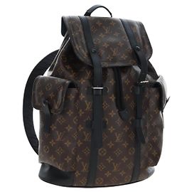 LOUIS VUITTON Monogram Macassar Christopher MM Backpack M43735 LV Auth 192839V