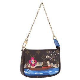 LOUIS VUITTON Monogram Vivienne Mini Pochette Accessoires M68489 Auth 195558M