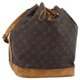 LOUIS VUITTON Monogram Noe Schultertasche M42224 LV Auth 194654
