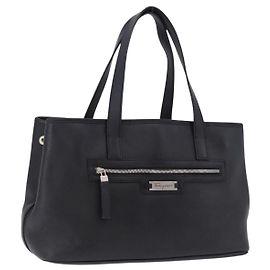 Borsa Salvatore Ferragamo in pelle nera e argento autentica ka5488