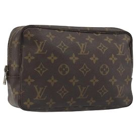 LOUIS VUITTON Monogram Trousse Toilette 23 Clutch Bag M47524 LV Auth 193367