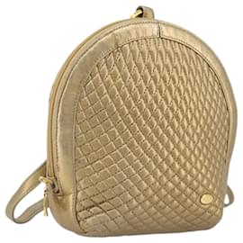 BALLY Rucksack Leder Gold Auth 194106