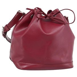 LOUIS VUITTON Borsa a tracolla Epi Petit Noe Fuchsia M40676 LV Auth 194705SAV