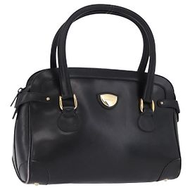 GUCCI Handtasche Leder Schwarz Goldton 000 106 1325 Auth gh2273