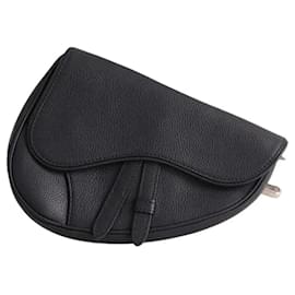 Borsello a vita Dior Saddle Homme nero in pelle