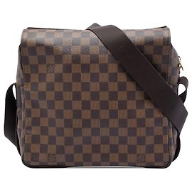 Borsa a tracolla Louis Vuitton Damier Ebene Naviglio marrone