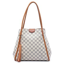 Bolso Tote Louis Vuitton Propriano Damier Azur Blanco