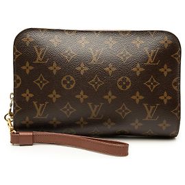 Louis Vuitton Monogram Orsay Clutch Bag Braun