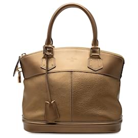 Borsa Louis Vuitton Suhali Lockit PM Marrone
