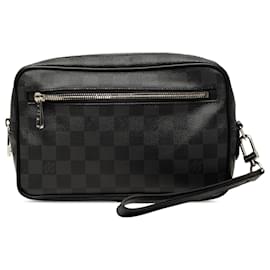 Borsa a pochette Louis Vuitton Damier Graphite Kasai Nera