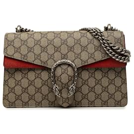 Bolsa de Ombro Gucci Dionysus Medium GG Supreme Bege
