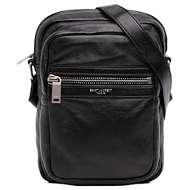 Borsa a tracolla Sid Saint Laurent in pelle nera